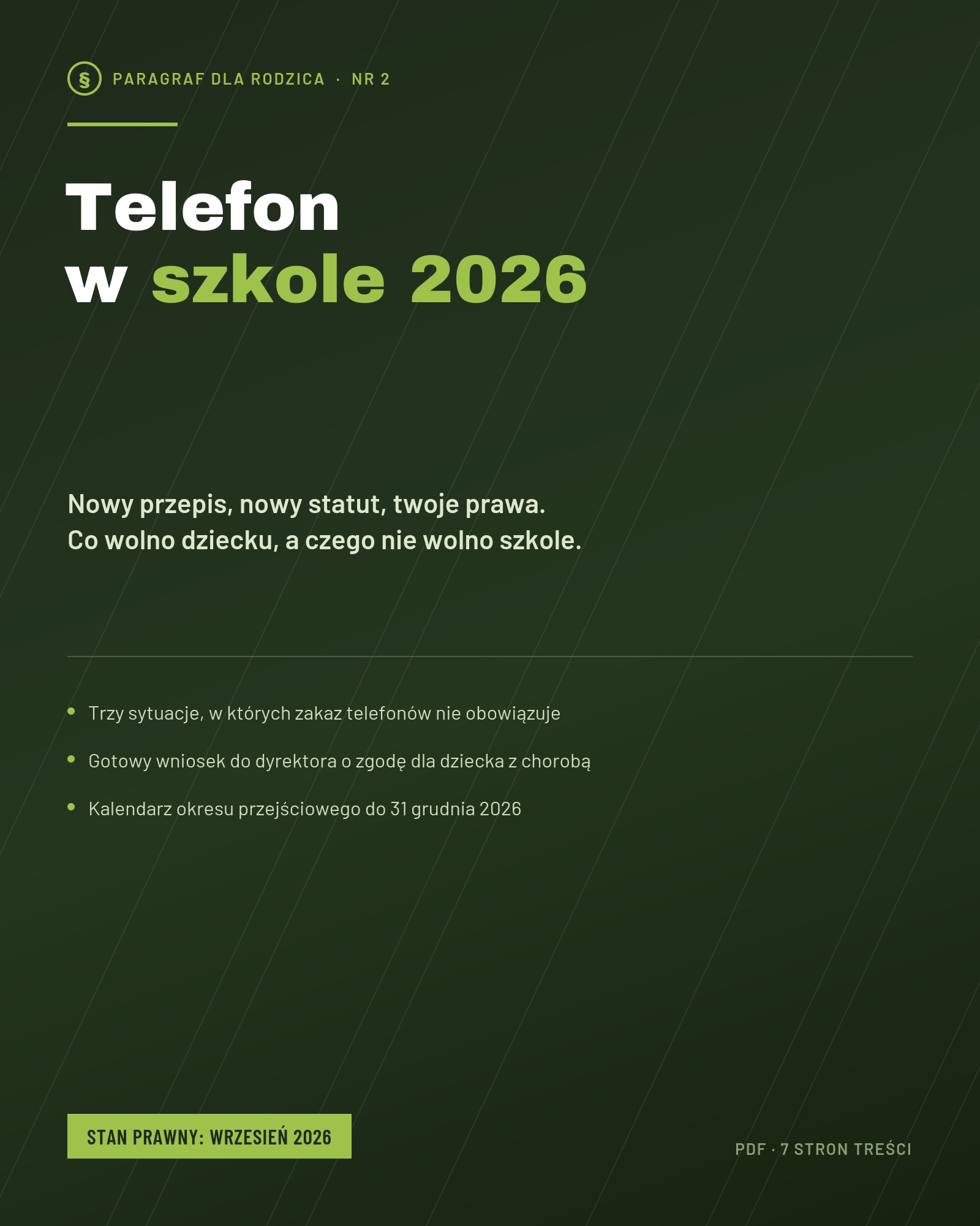 Telefon w szkole 2026
